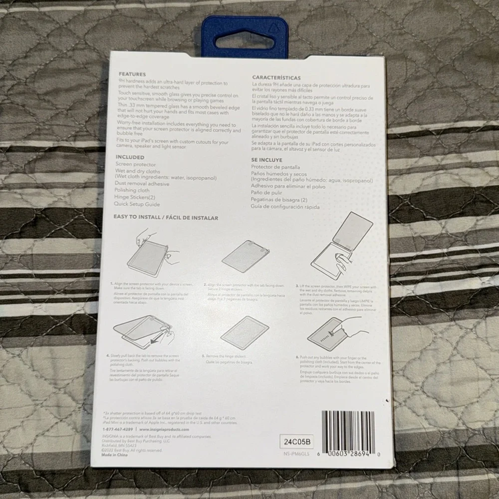 Insignia HD Glass Screen Protector for Apple iPad Mini 6th Generation